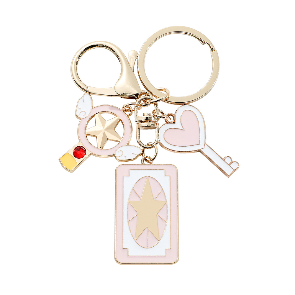 card captor sakura anime keychain