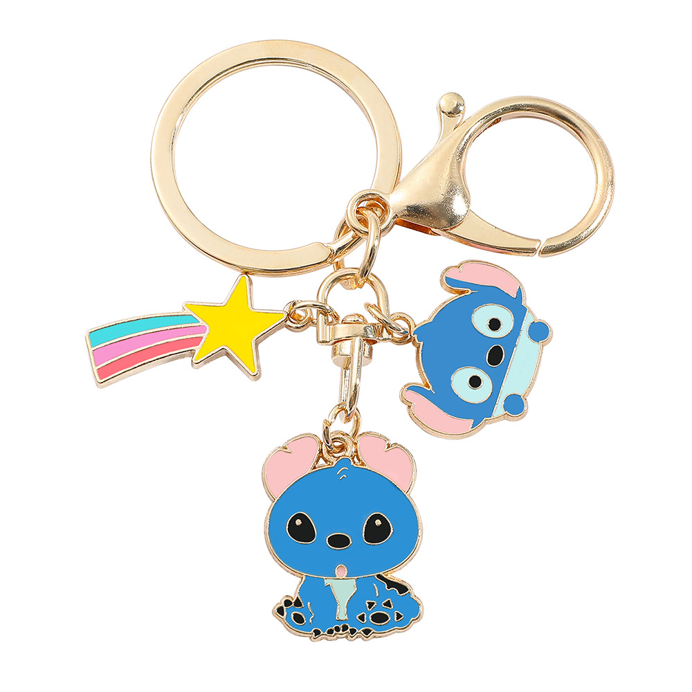 stitch anime keychain