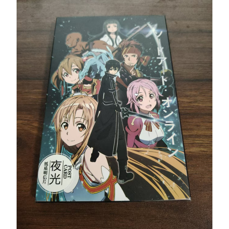 Sword art online anime postcard