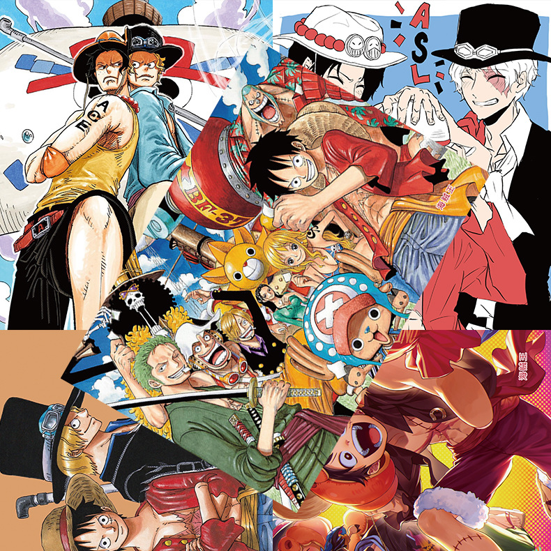 One Piece anime poster price for a set of 8 pc