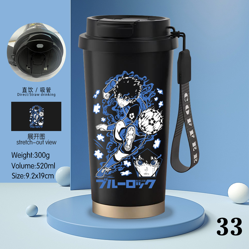 Blue Lock anime stainless steel cup