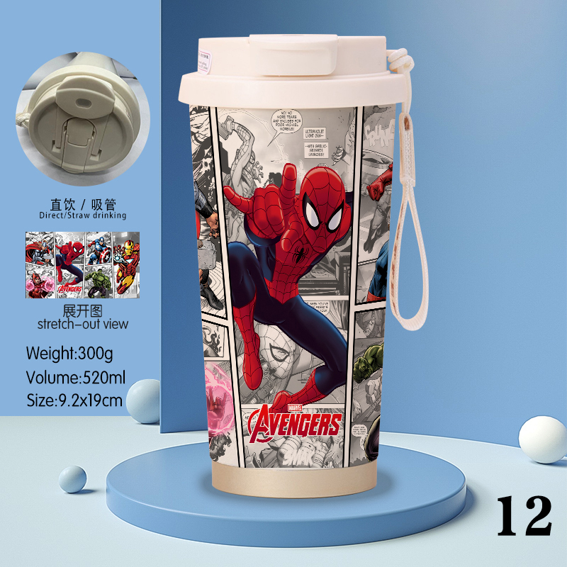 spider man anime stainless steel cup