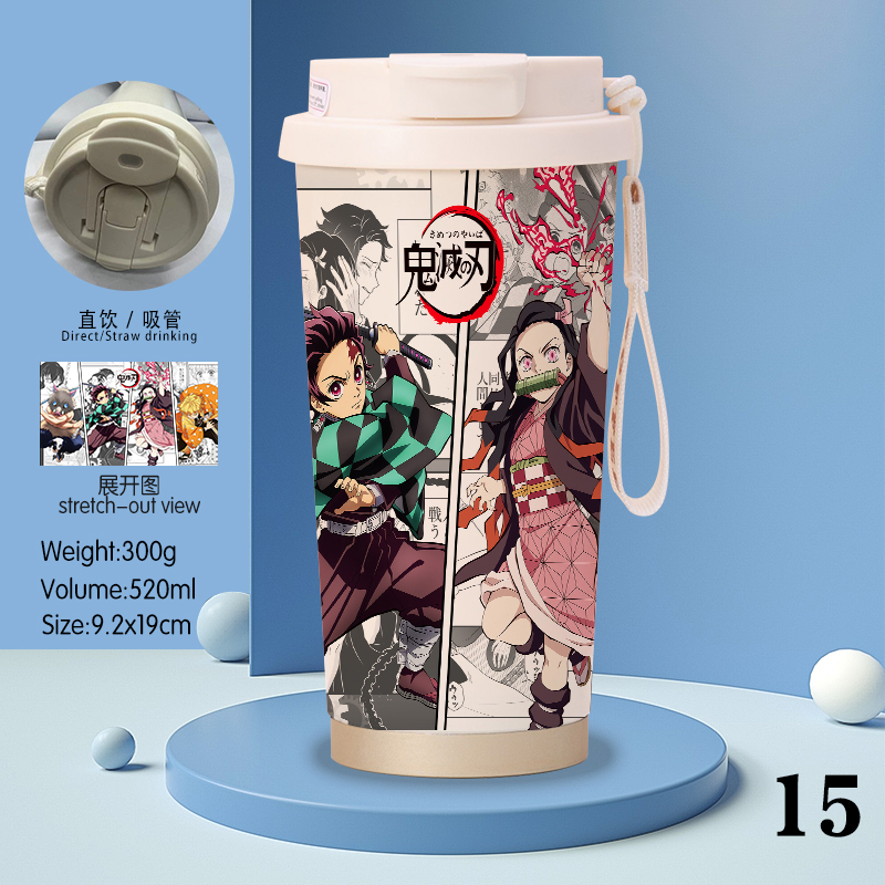 Demon slayer kimets anime stainless steel cup