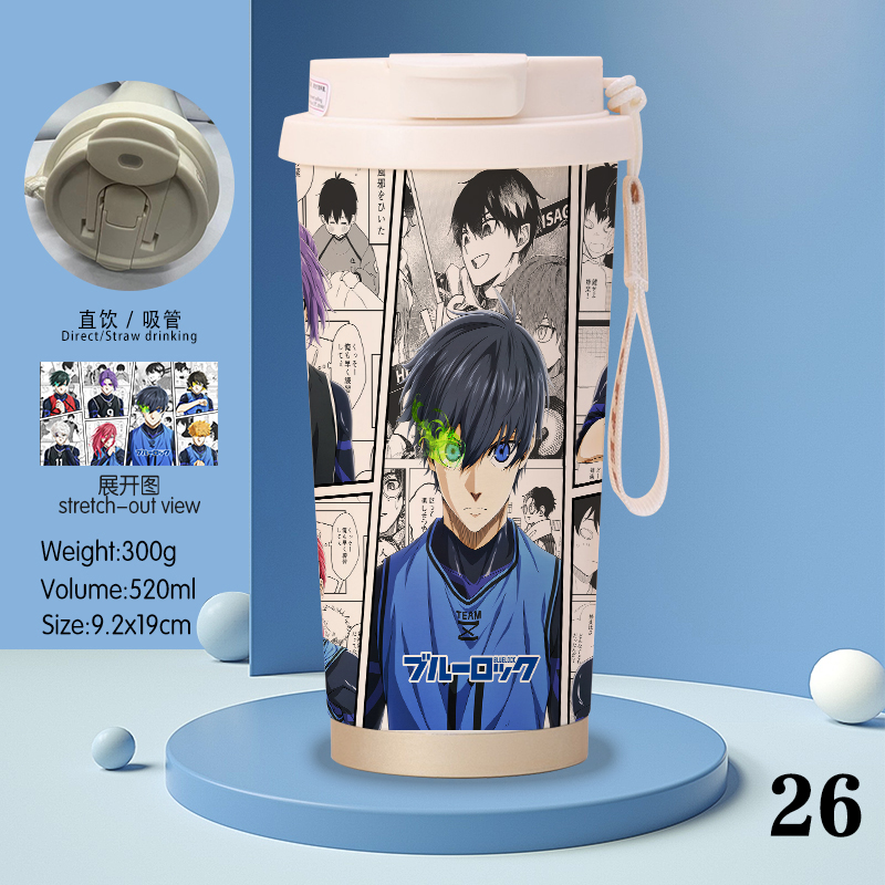 Blue Lock anime stainless steel cup