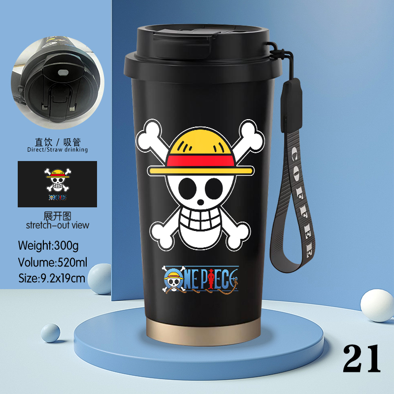 One Piece anime stainless steel cup