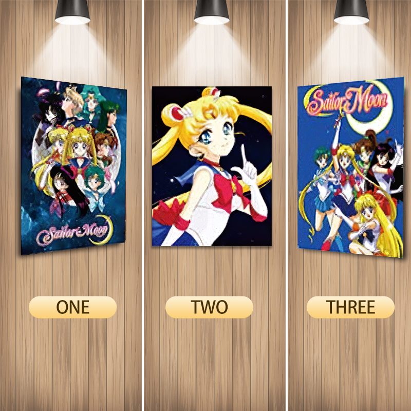 Sailor Moon Crystal anime 3d poster