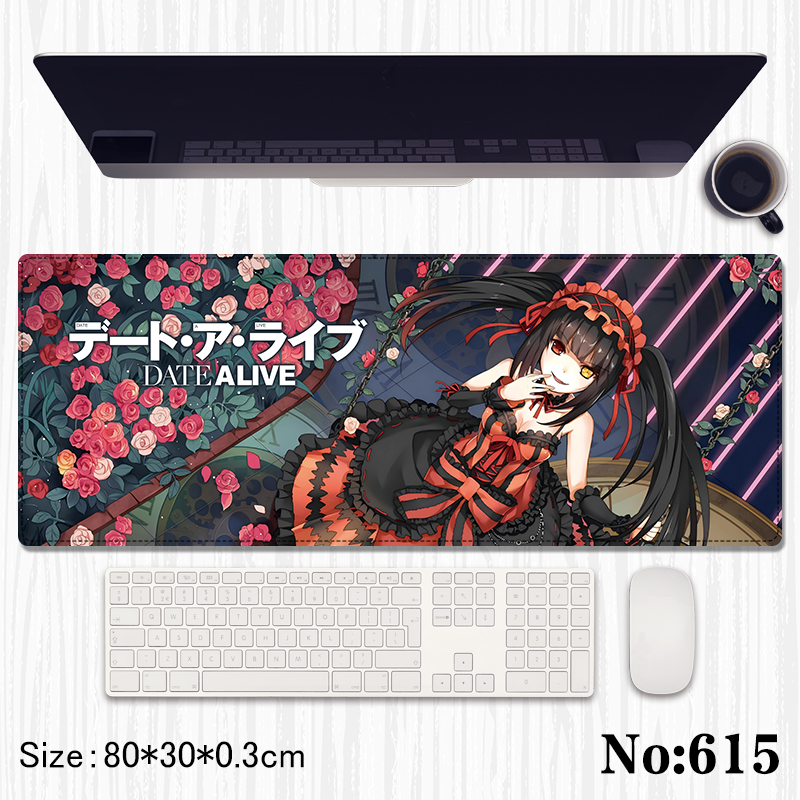 Date A Live anime Mouse pad 80*30*0.3cm