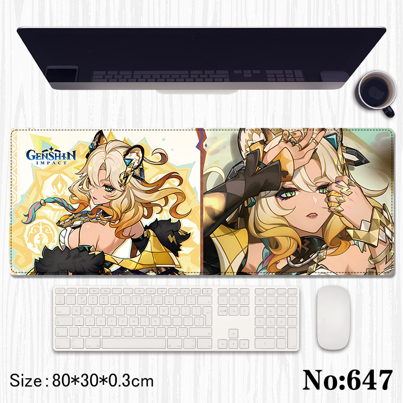 Genshin Impact anime Mouse pad 80*30*0.3cm