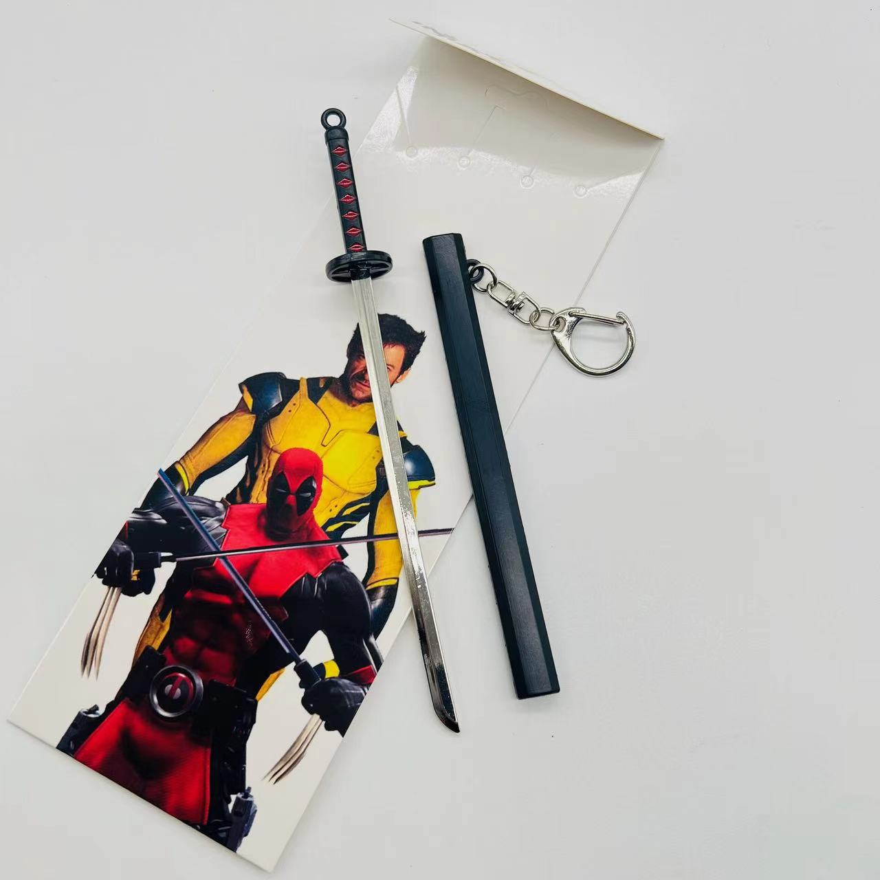 Deadpool anime keychain