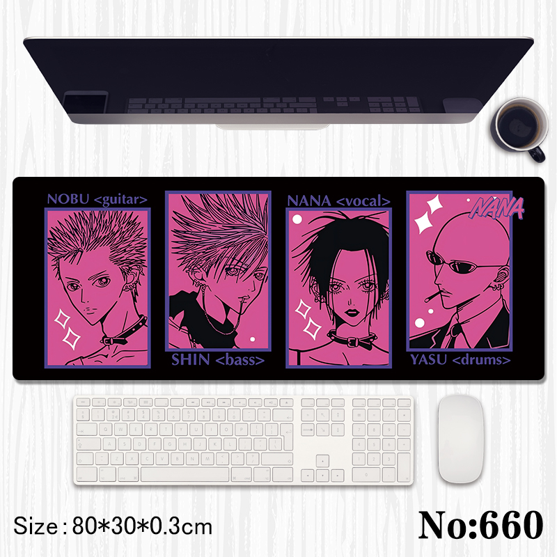 NANA anime Mouse pad 80*30*0.3cm