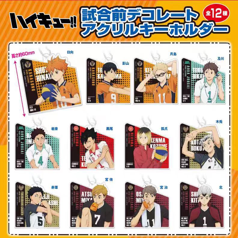 Haikyuu anime keychain 12 pcs a set