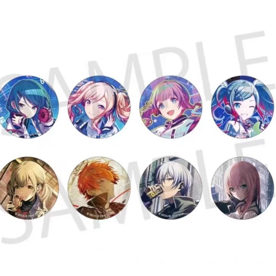 Hatsune Miku anime pin 8 pcs a set