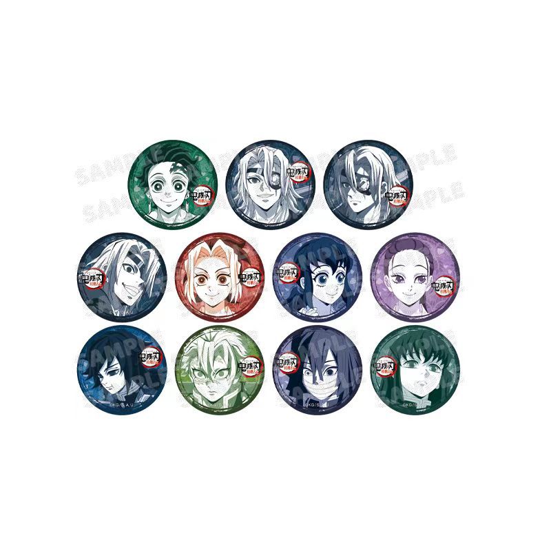 Demon slayer kimets anime pin 11 pcs a set