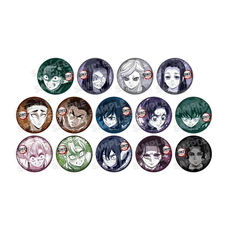 Demon slayer kimets anime pin 14 pcs a set