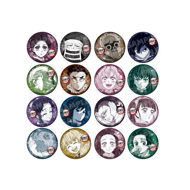 Demon slayer kimets anime pin 16 pcs a set