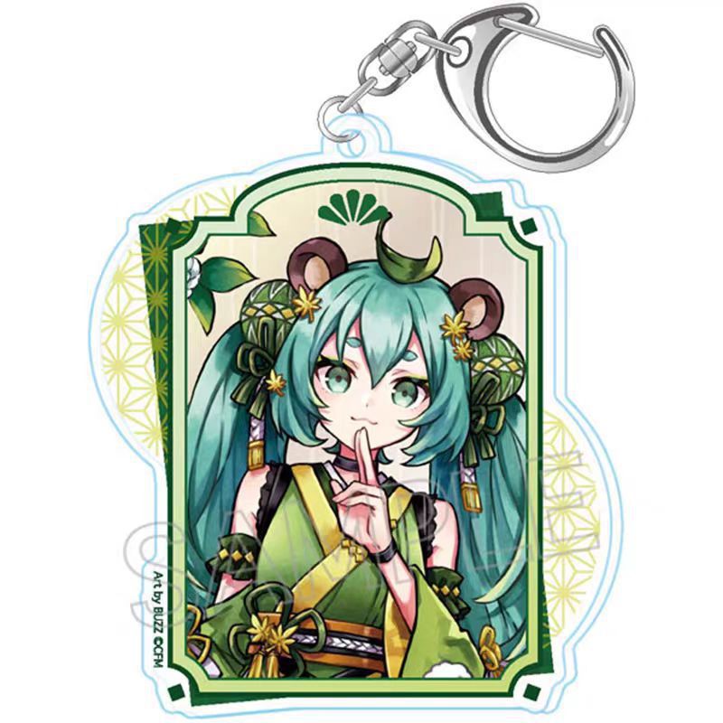 Hatsune Miku anime keychain