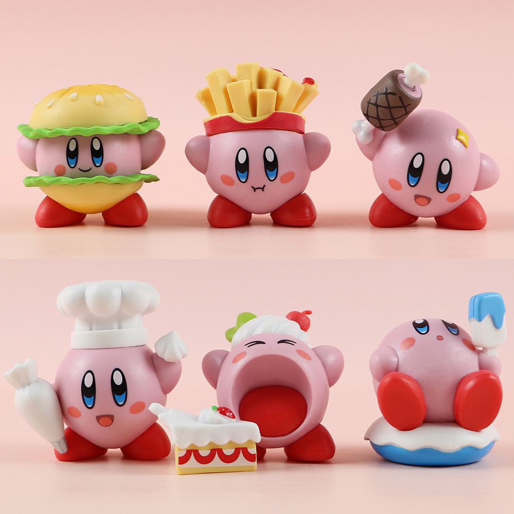 Kirby anime figure 6pcs a set