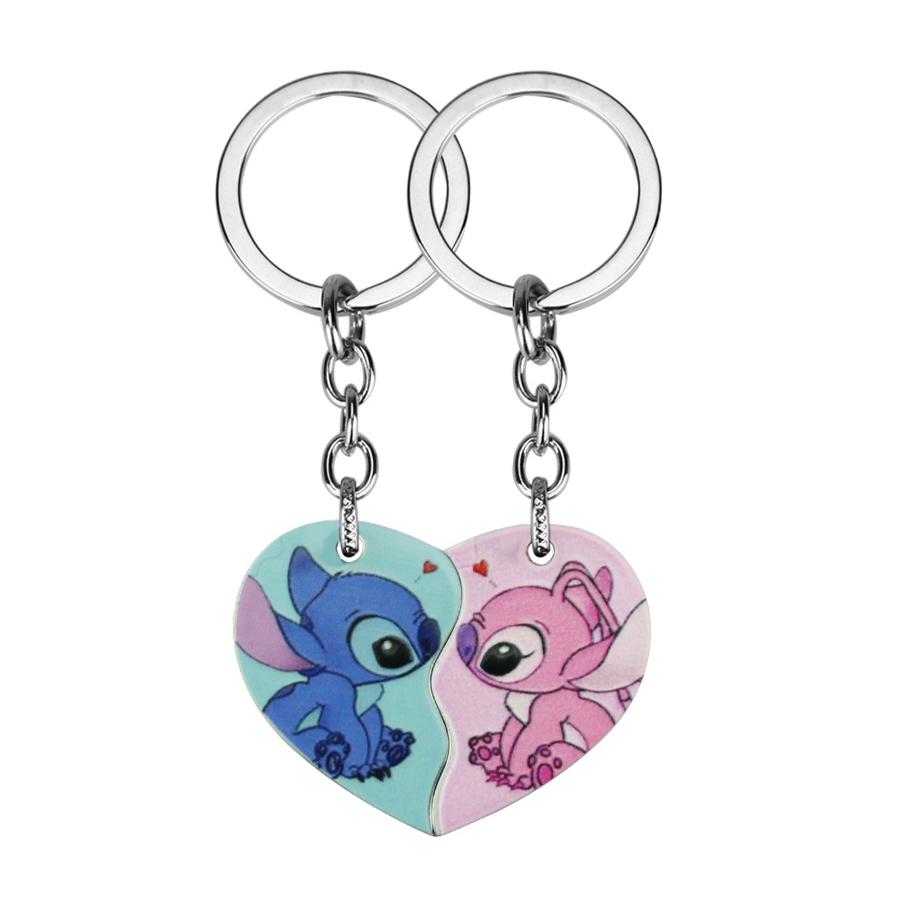 stitch anime keychain