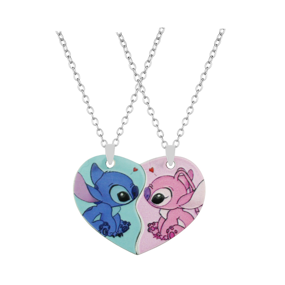 stitch anime necklace