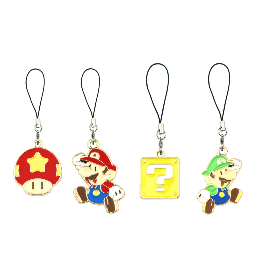 Super Mario anime keychain