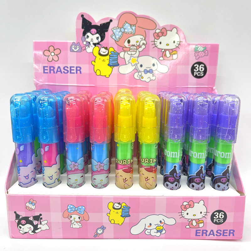 Kuromi anime eraser 36 pcs a set