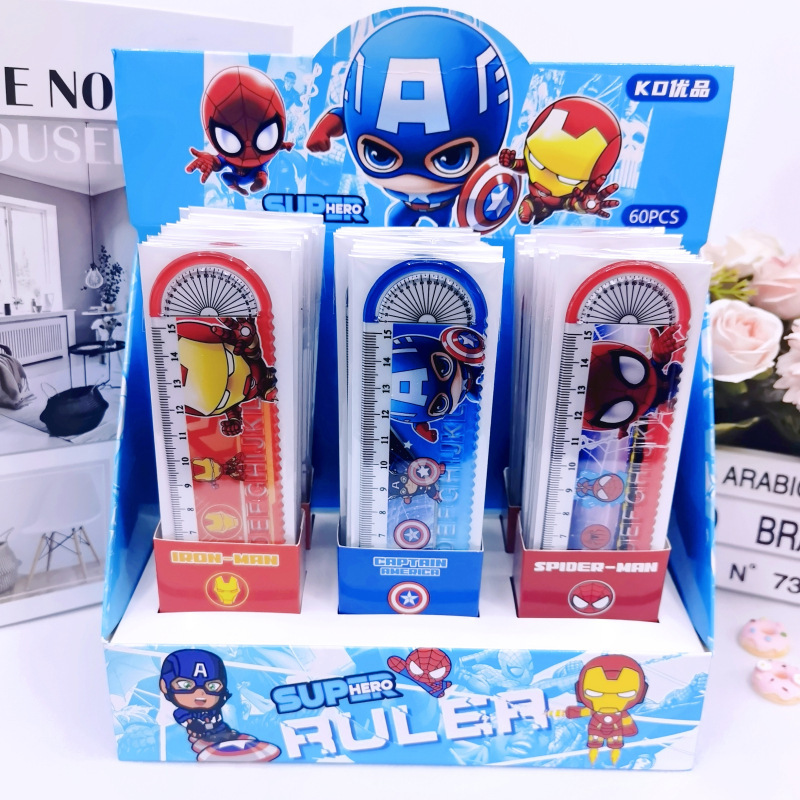 Avengers anime ruler 15cm 60 pcs a set