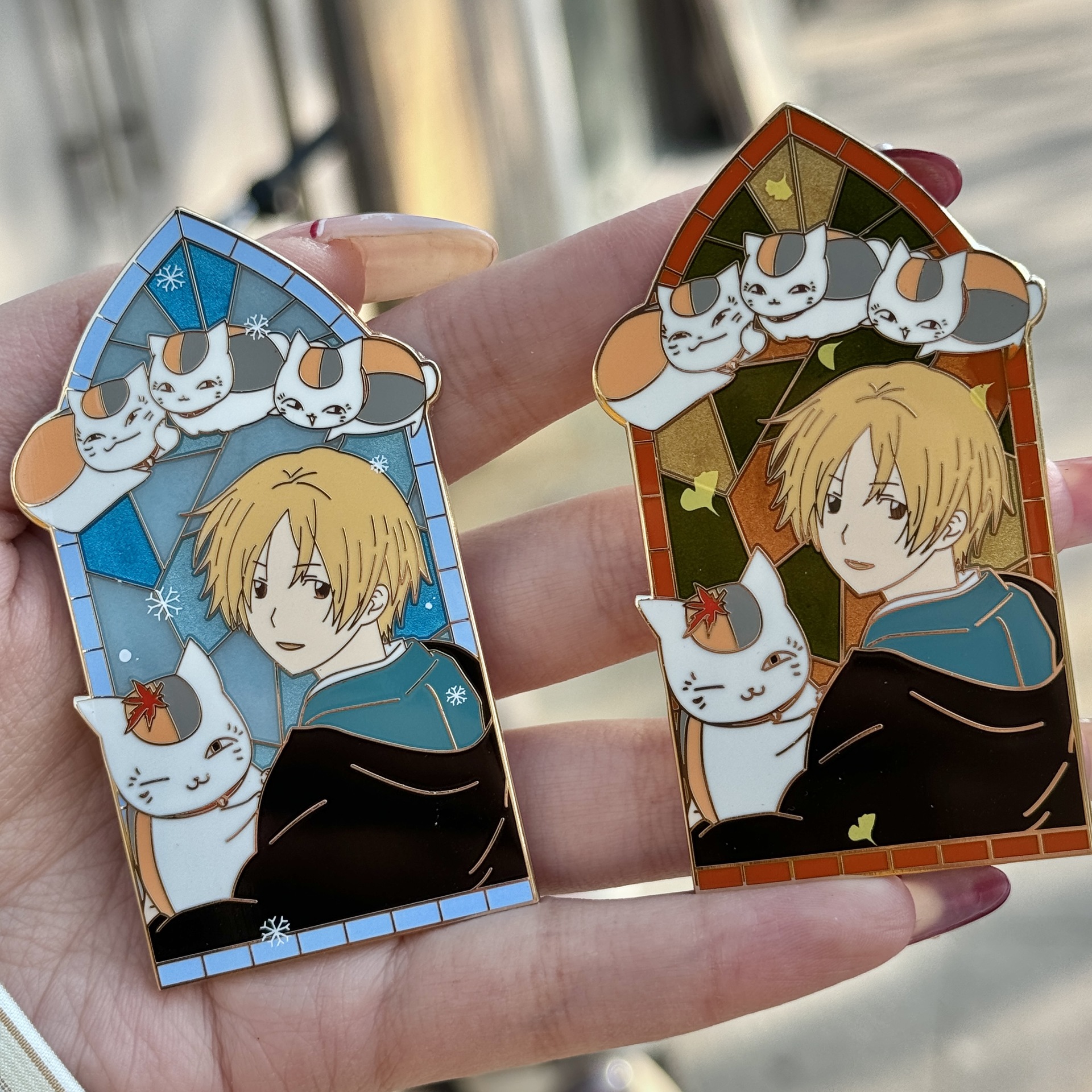 natsume yuujinchou anime pin 80*46.4*2mm