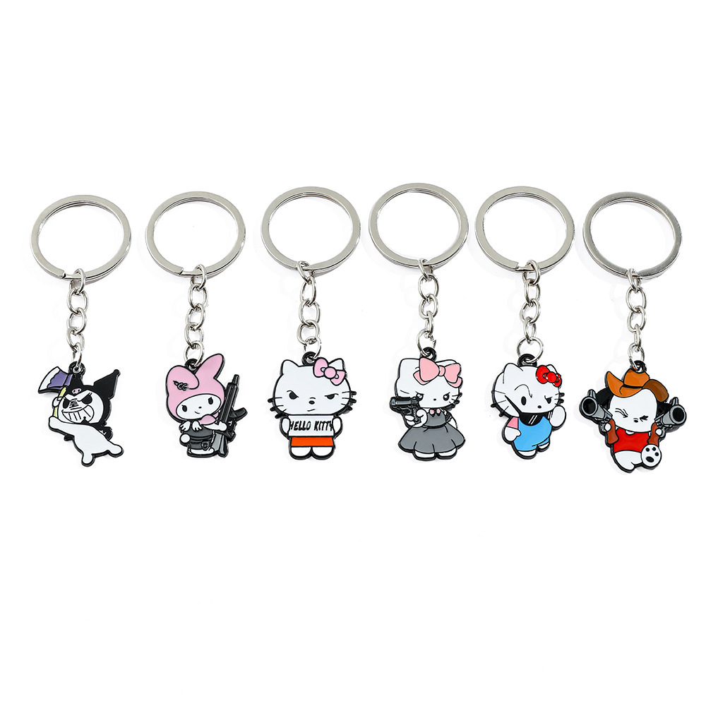 Kuromi anime keychain