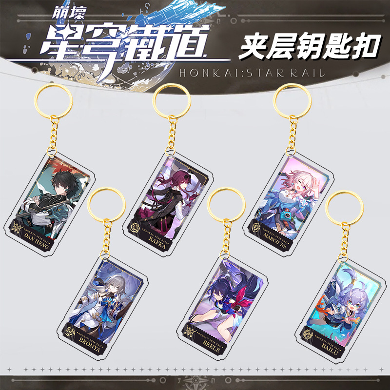 Honkai: Star Rail anime keychain