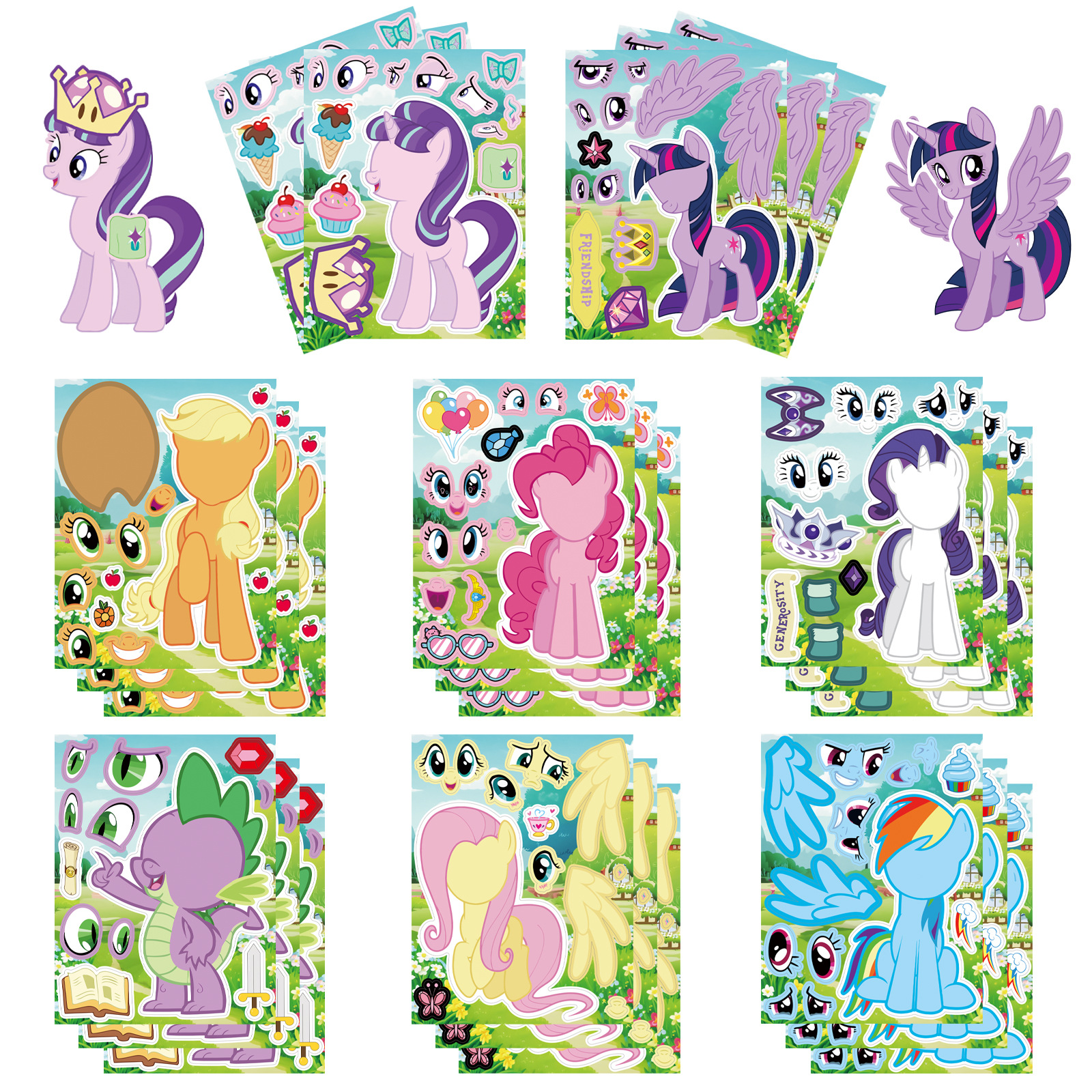 My little pony anime DIY sticker price for 8pcs