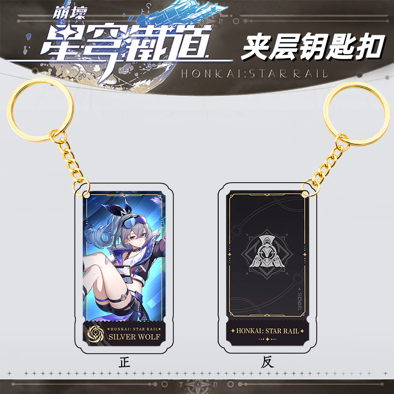 Honkai: Star Rail anime keychain