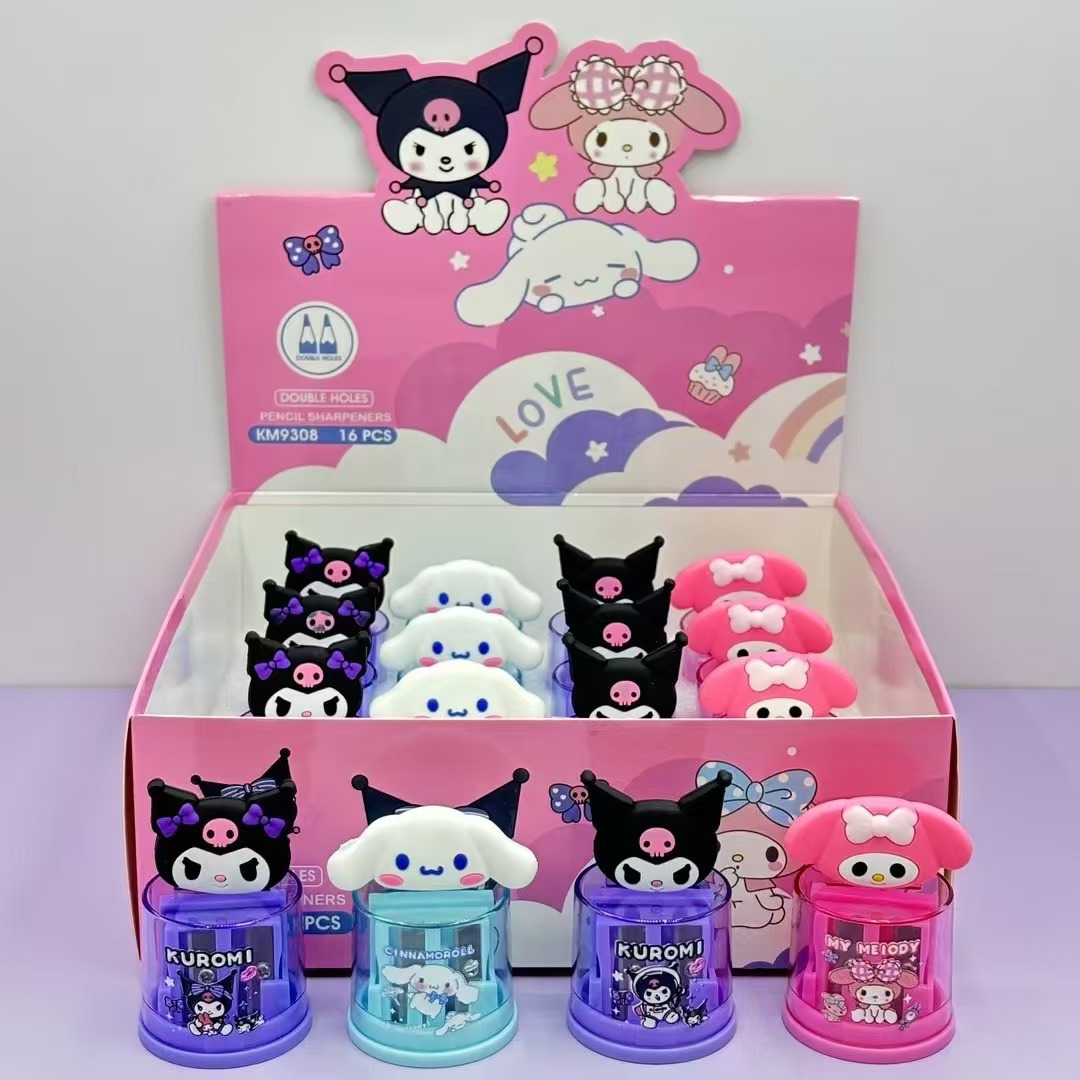 Kuromi anime pencil sharpener 16 pcs a set