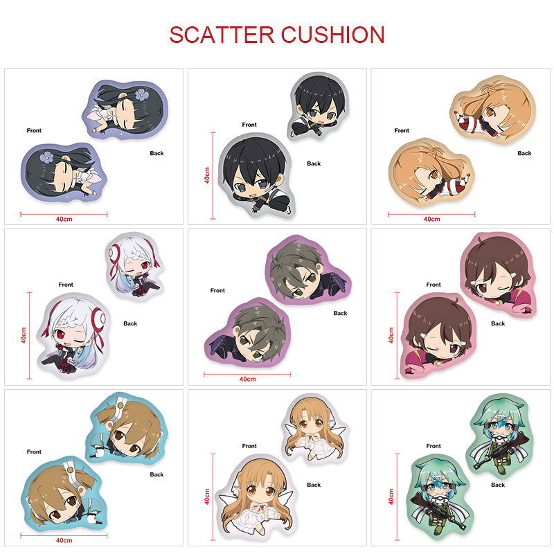 Sword art online anime cushion 40cm