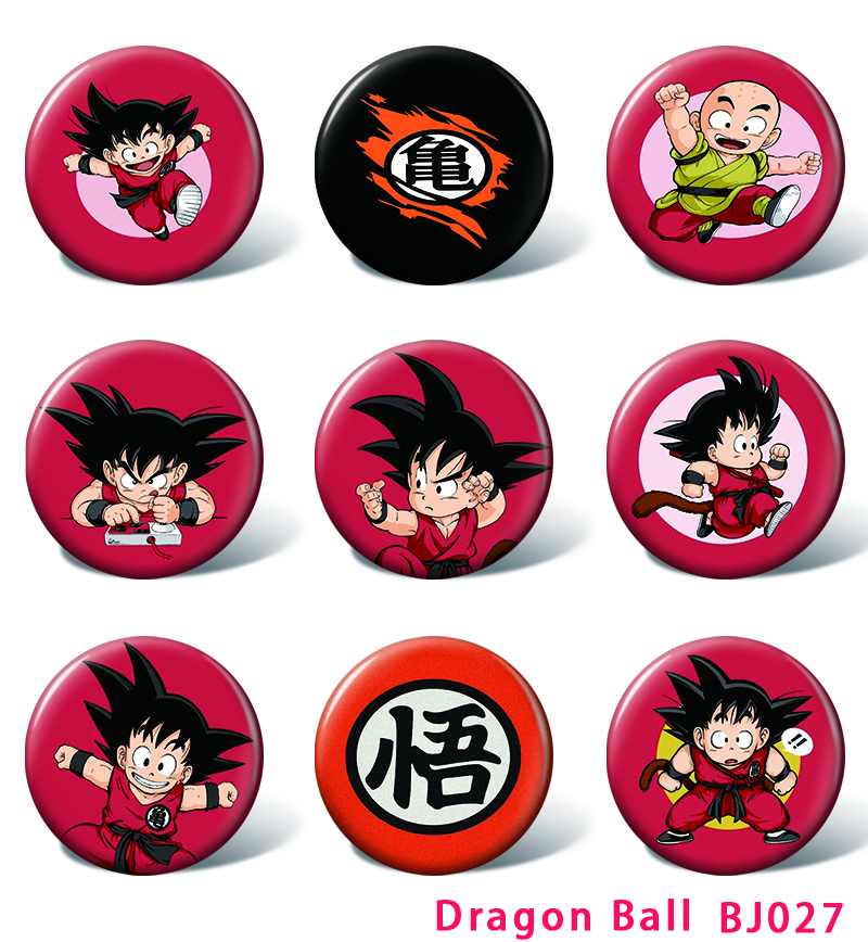 Dragon ball anime pin 58mm set