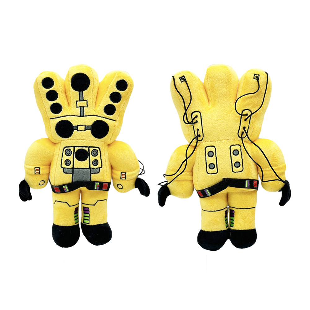 golden titan speakerman anime plush doll 27cm