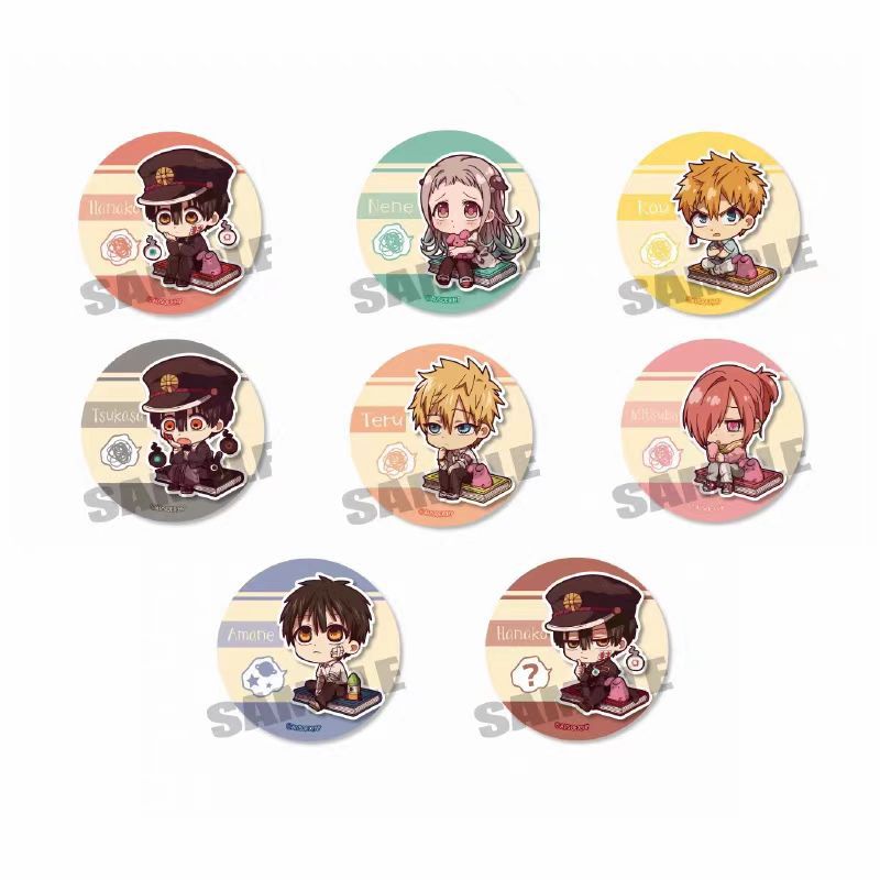 Toilet-bound hanako-kun anime pin 8pcs a set