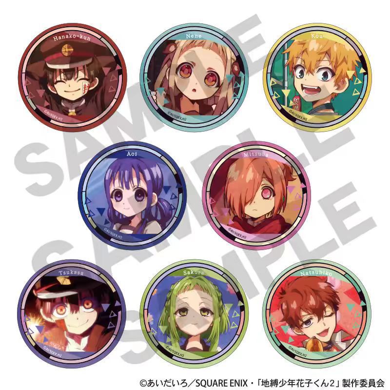 Toilet-bound hanako-kun anime pin 8pcs a set