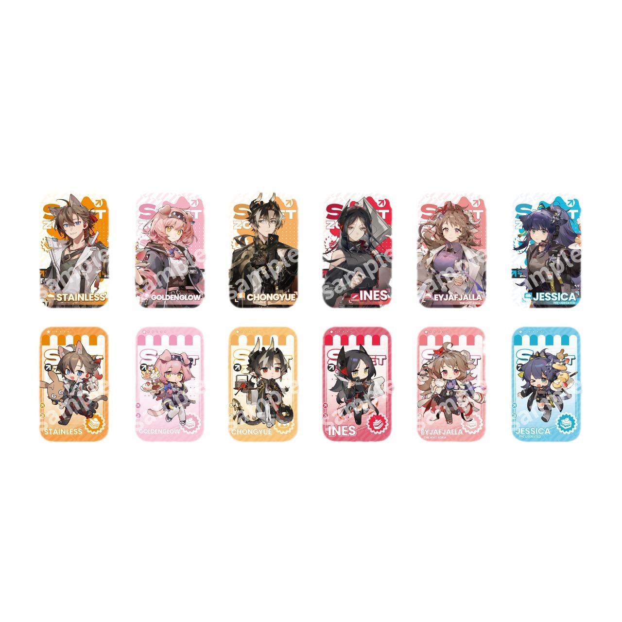 Arknights anime pin 12pcs a set