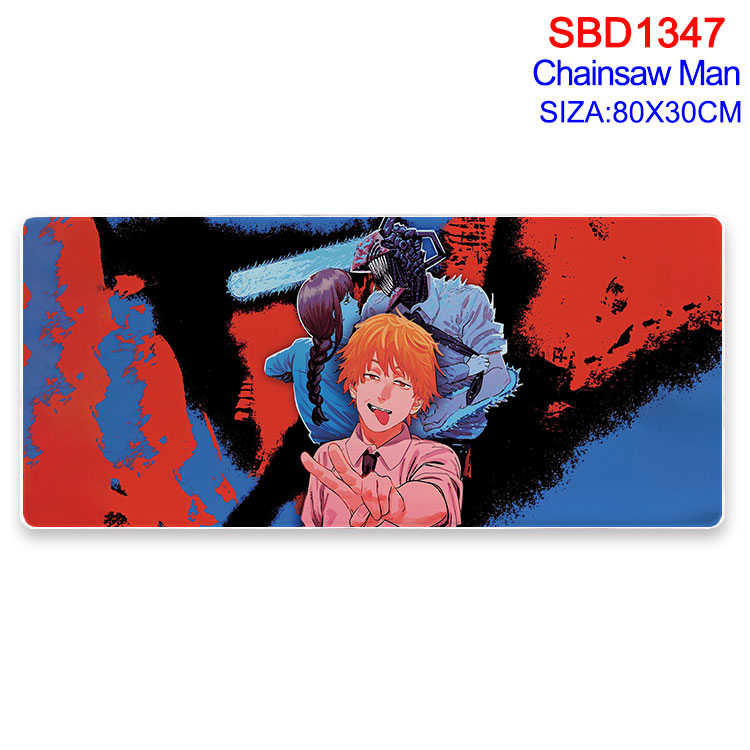 chainsaw man anime Mouse pad 80*30cm