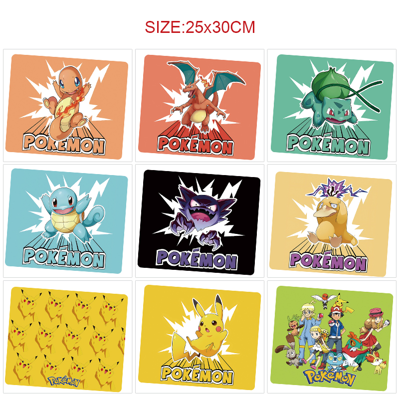 Pokemon anime Mouse pad 25*30cm