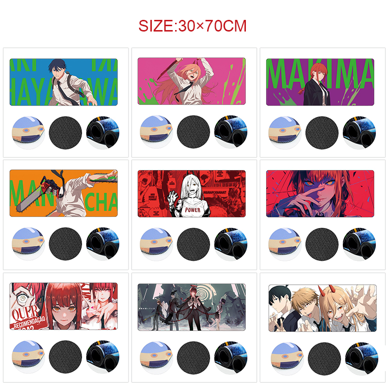 chainsaw man anime Mouse pad 70*30cm