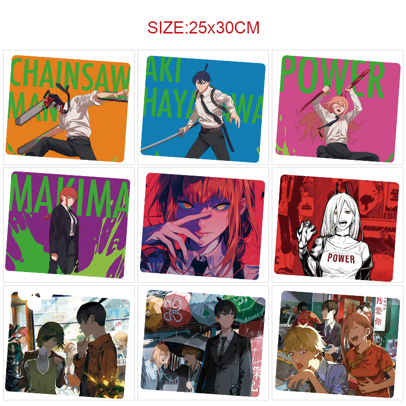 chainsaw man anime Mouse pad 25*30cm