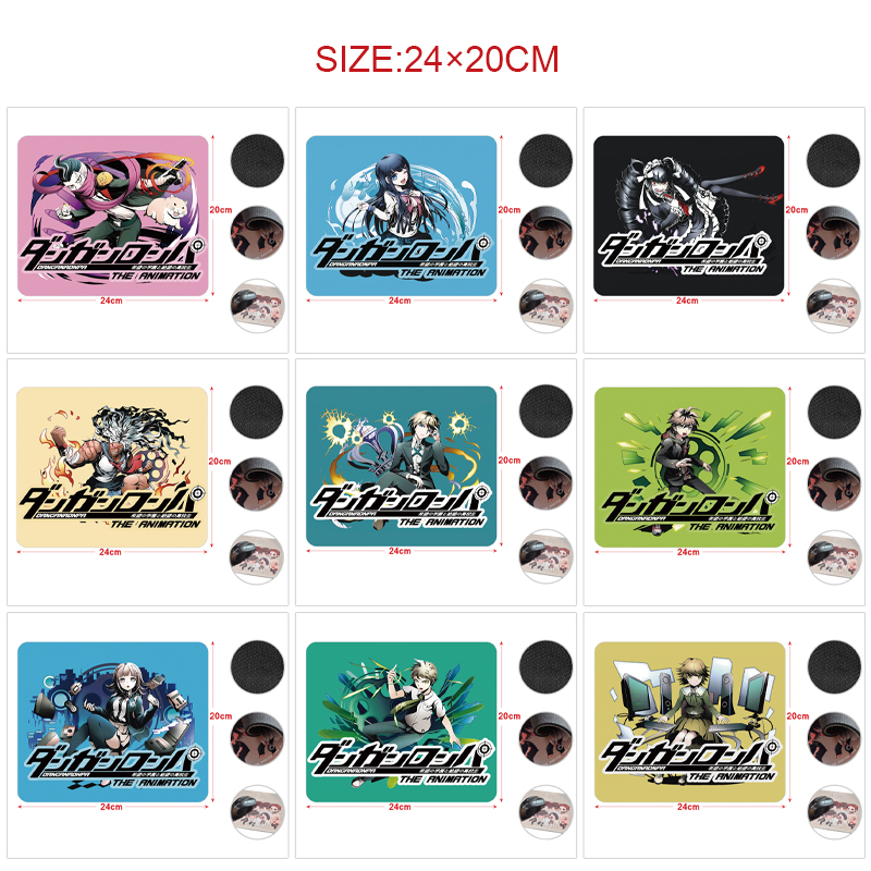 Danganronpa anime Mouse pad 20*24cm price for 5 pcs