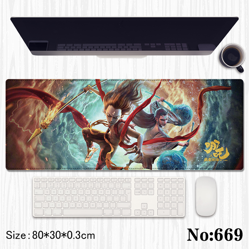 Ne Zha anime Mouse pad 80*30*0.3cm