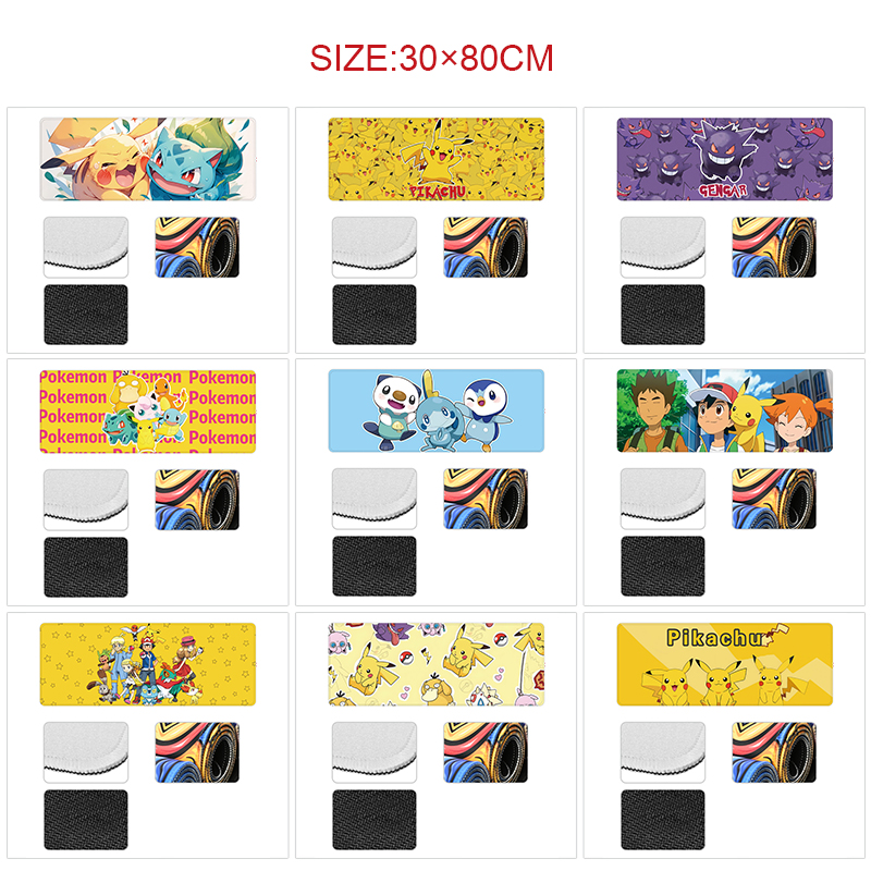 Pokemon anime Mouse pad 30*80cm