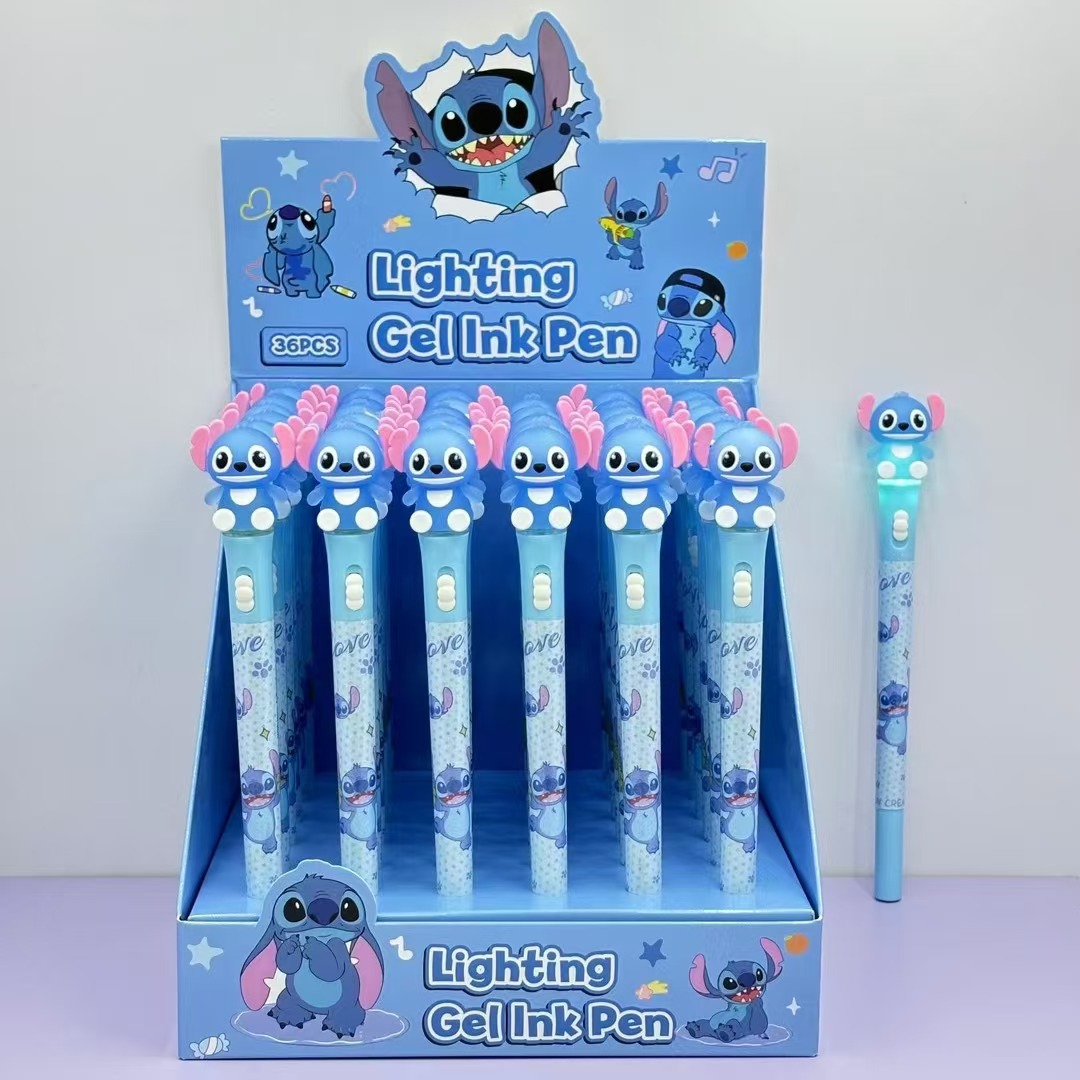stitch anime luminous lamp pen 36 pcs a set