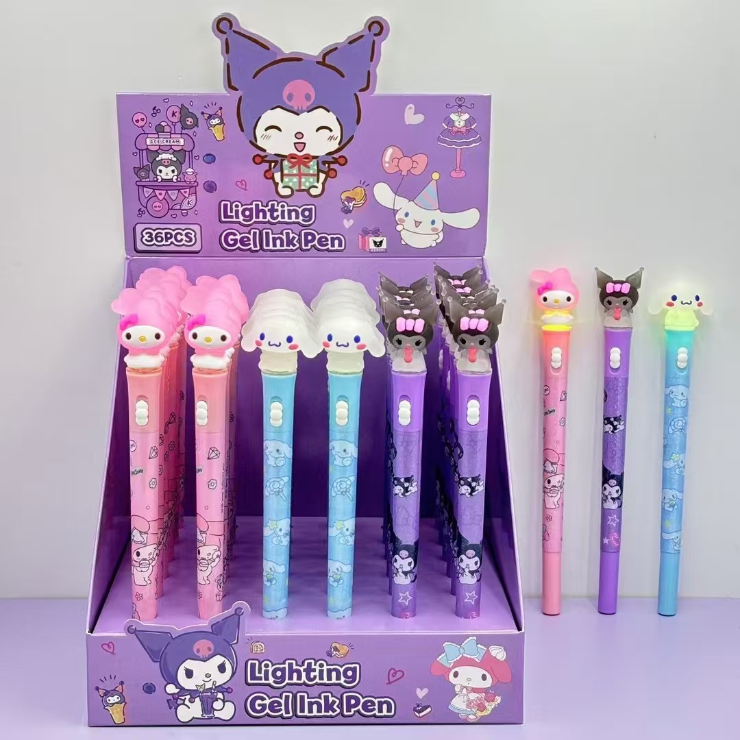 Kuromi anime luminous lamp pen 36 pcs a set