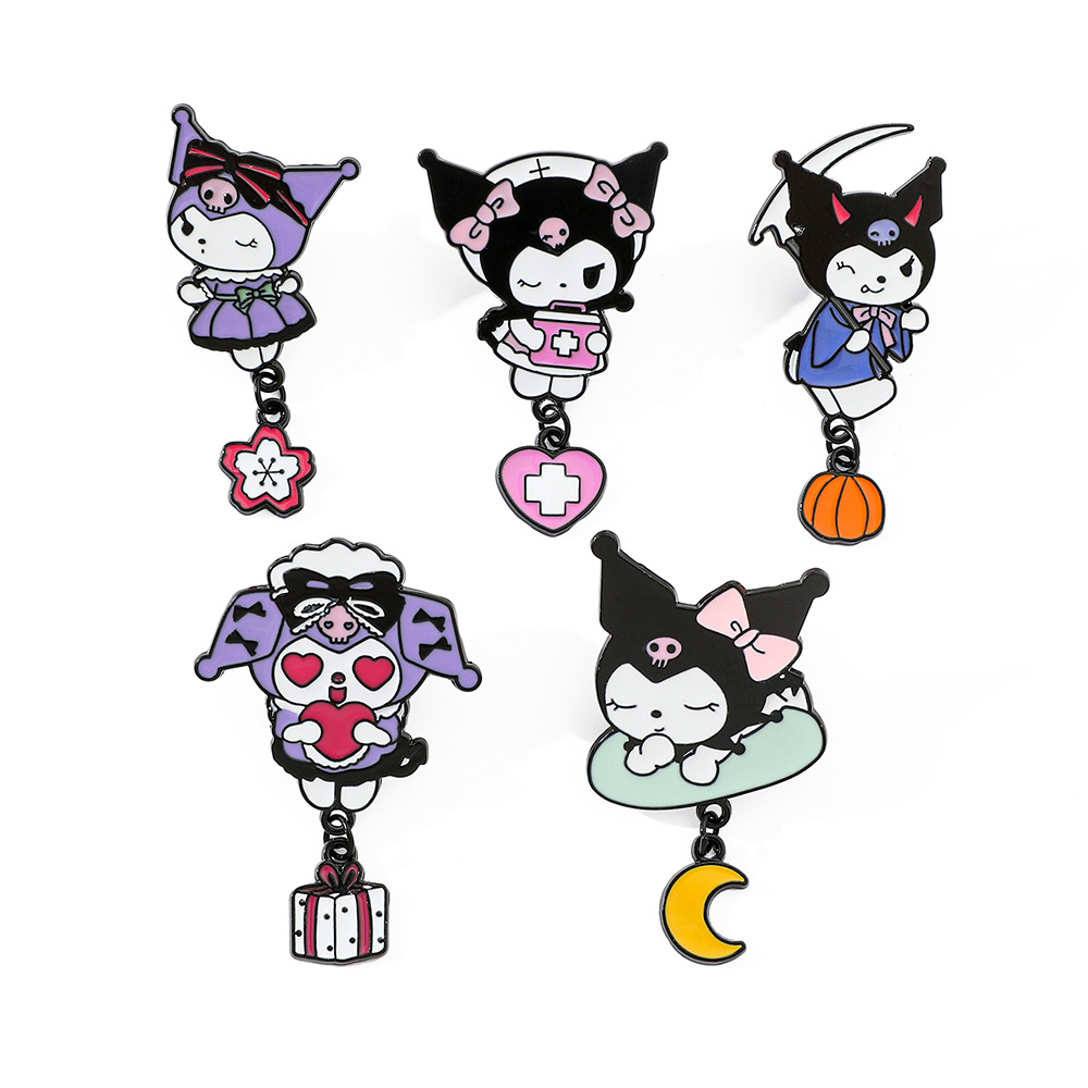 Kuromi anime pin