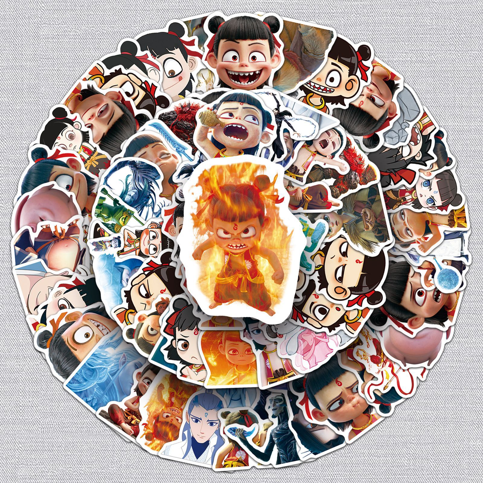 Ne Zha anime stickers 89pcs a set