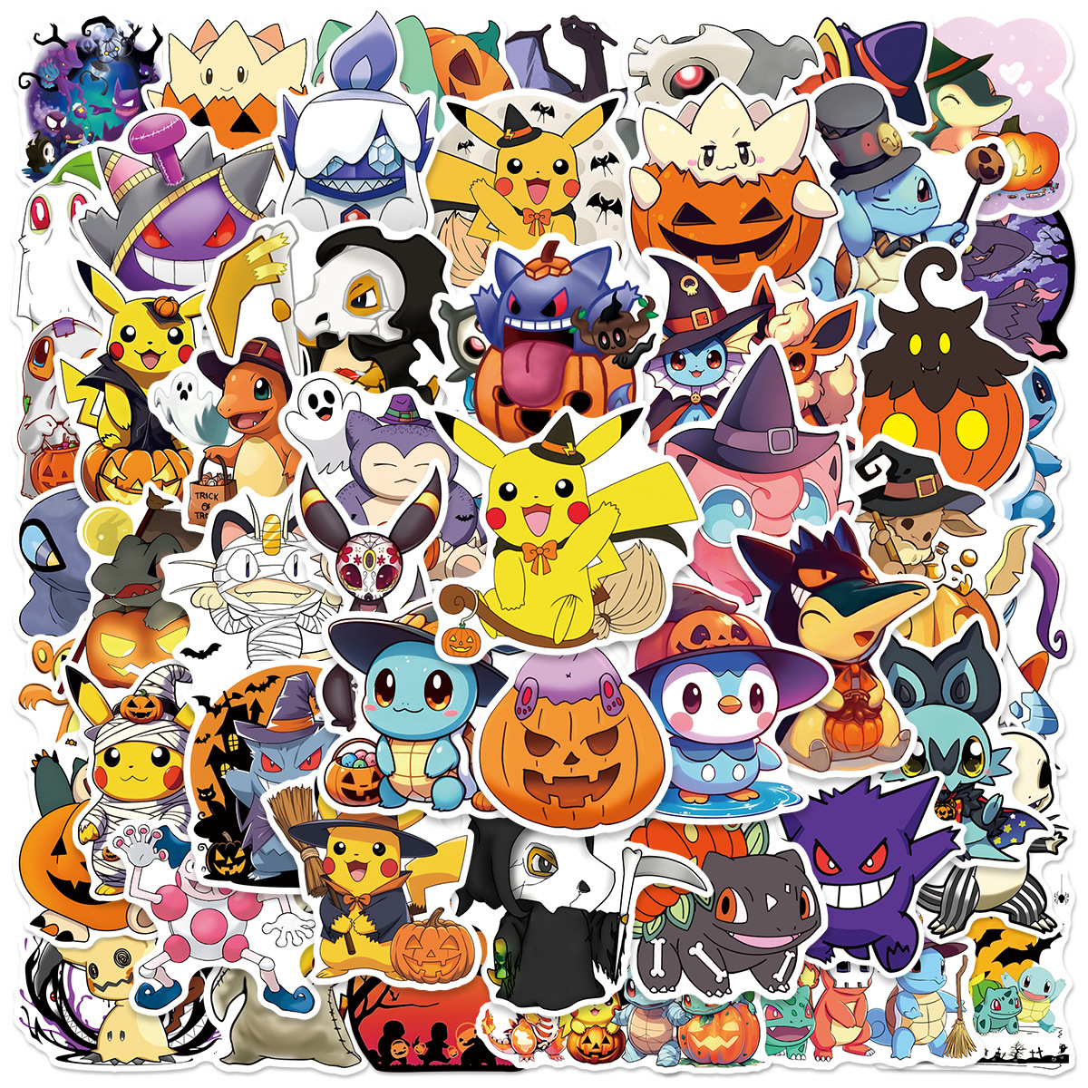 Pokemon anime waterproof stickers 50pcs a set